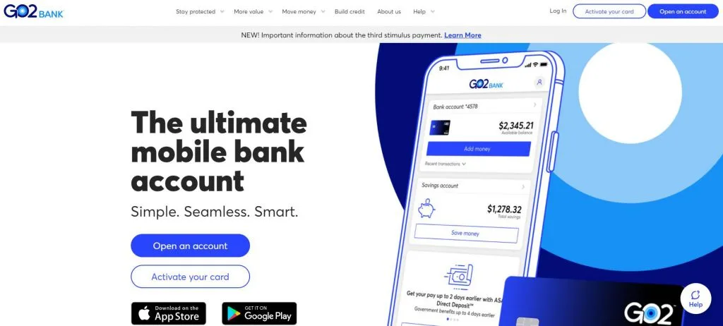 Buy GO2bank Account