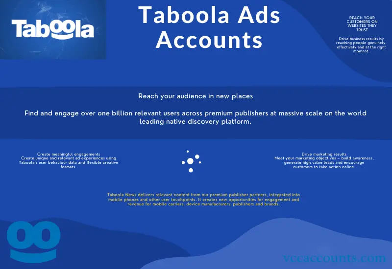 Buy Taboola Ads Accounts